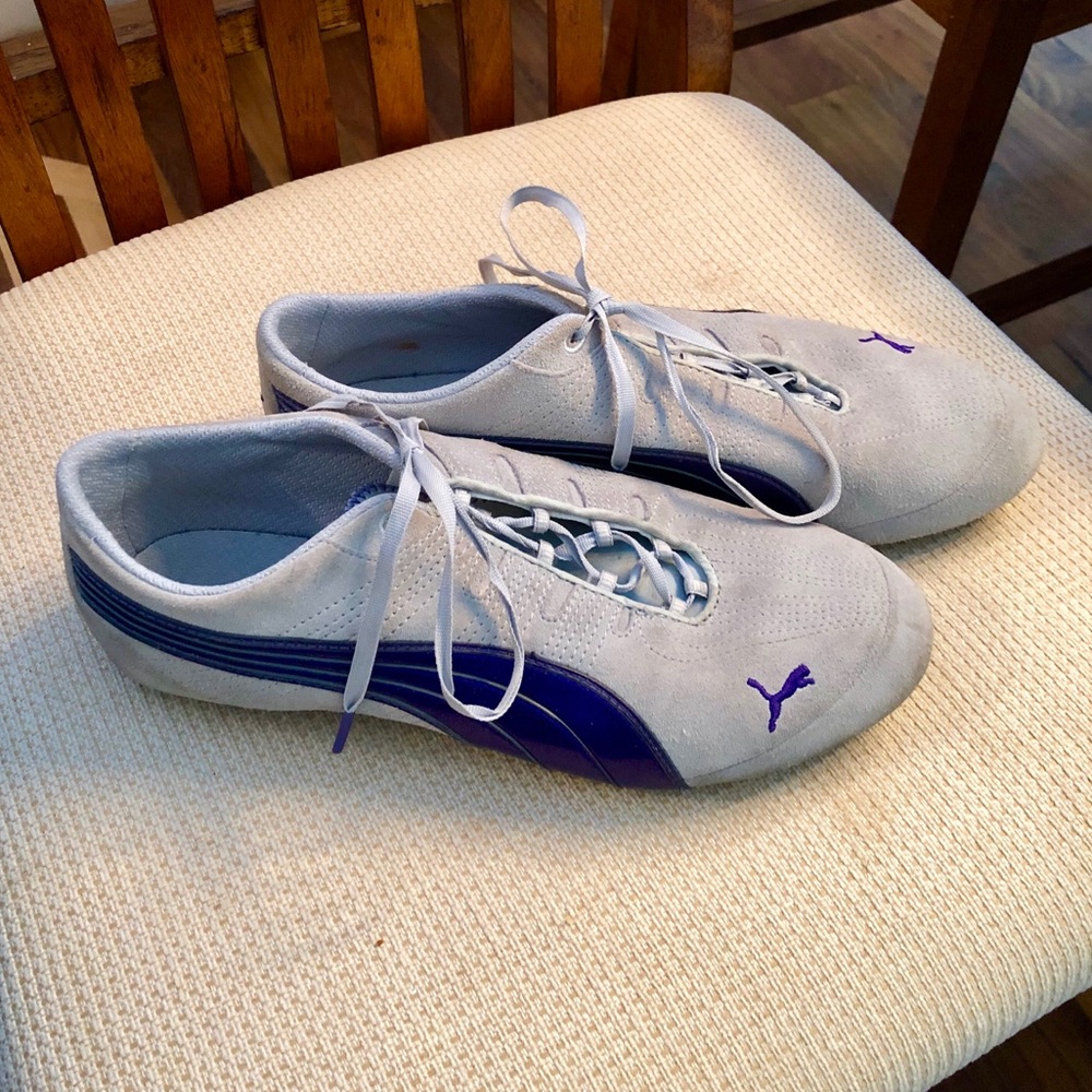 Puma suede sneakers with sparkle